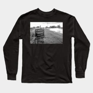 Public moorings in Thurne Dyke in the Norfolk Broads National Park Long Sleeve T-Shirt